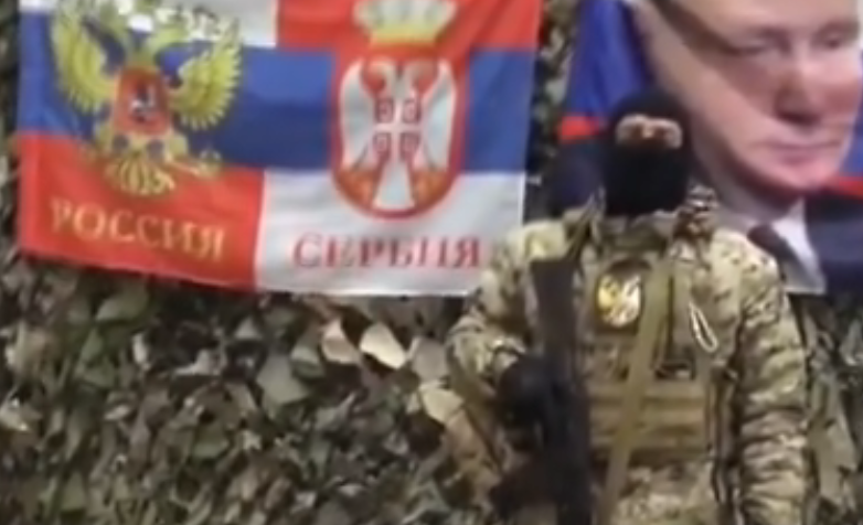 Srpski dobrovoljac u Donbasu / Skrinšot