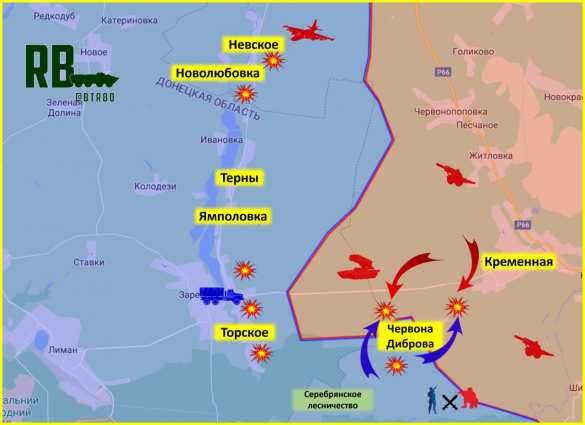 MAPA SUKOBA KOD MESTA KREMENAJA (Foto: Rusvesna)