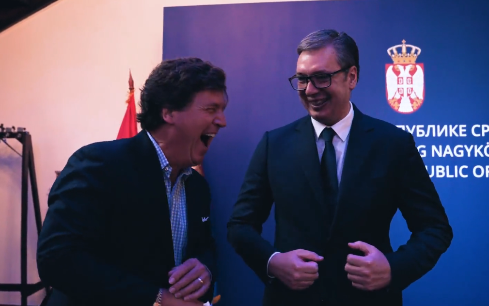 Karlson i Vučić (Foto: Skrinšot)