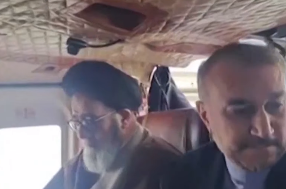 Раиси и Абдолахијан - кадар снимљен у хеликоптеру