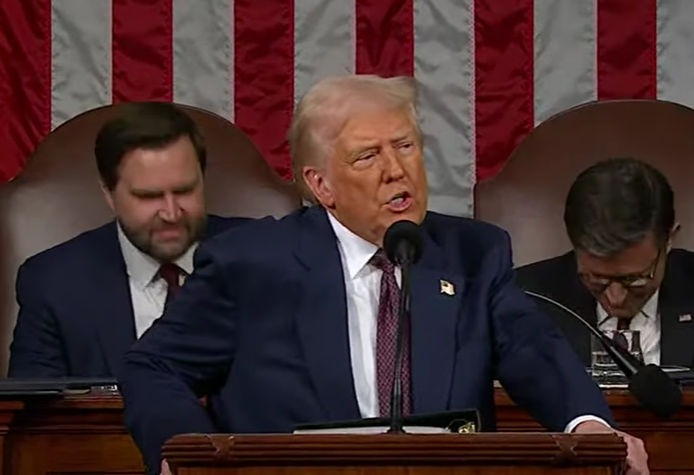 Tramp na sednici Kongresa